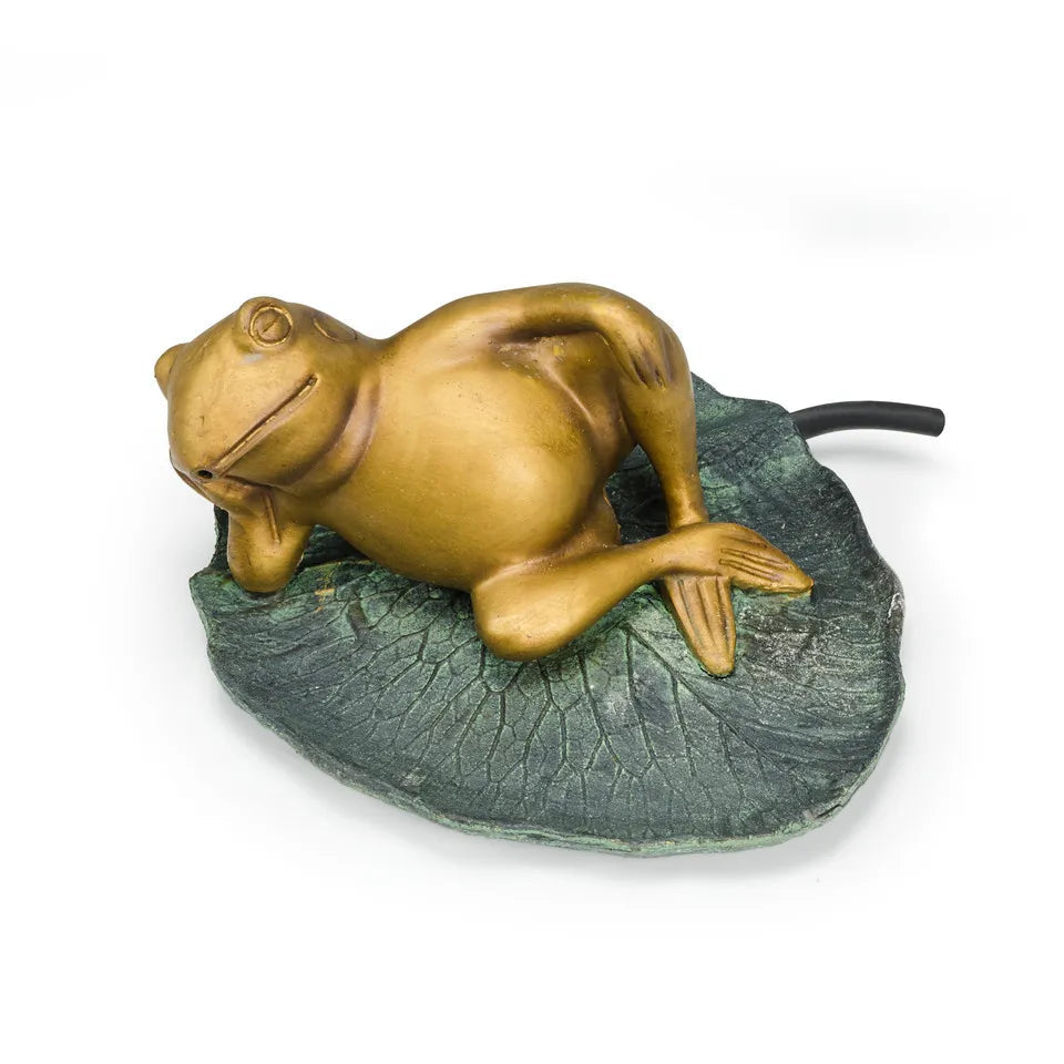 Photo of Aquascape Lazy Frog on Lily Pad Spitter - Aquascape Canada