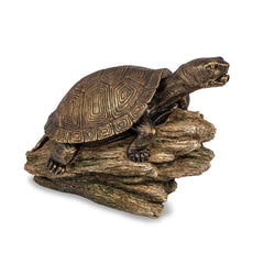 Aquascape turtle on a log spitter