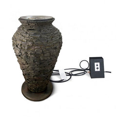 Aquascape Fire and Water Stacked Slate Urn Large