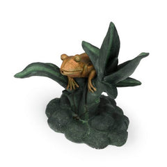 Aquascape frog on reed spitter