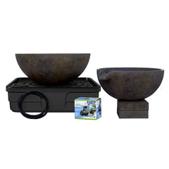 Spillway Bowl And Basin Fountain Kit - Iron Ore - 19"/21" Dia (49/52 Cm)