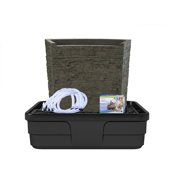 Aquascape Stacked Slate Spillway Wall Landscape Fountain Kit - 32-inch