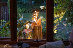 Photo of Aquascape Fire and Water 3-Piece Basalt Torch System - Aquascape Canada