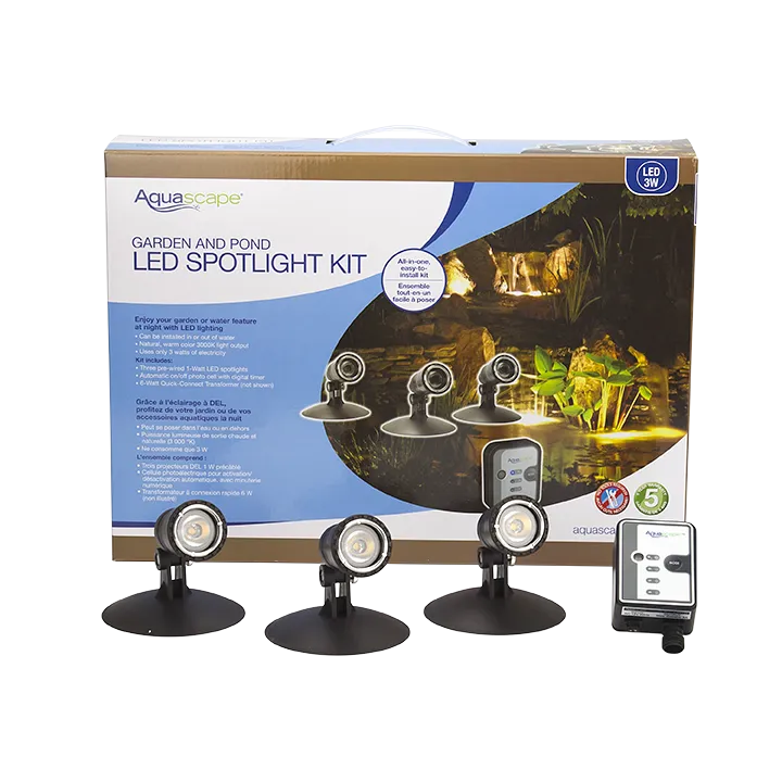 Photo of Aquascape LED Pond and Landscape Spotlight Kit 3 Watt  - Aquascape USA